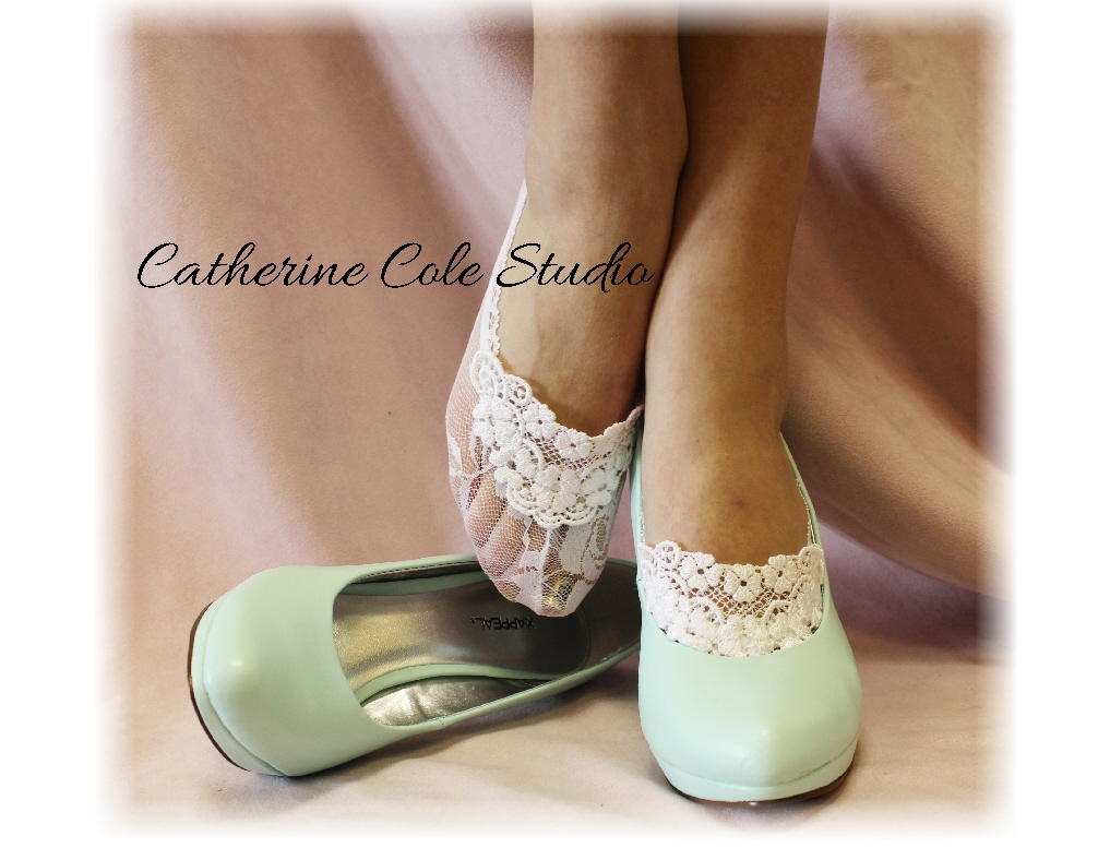 Wedding Wedding Slippers lace socks for heels white great bridal wedding shoes slippers footlets peep bridesmaids flats catherine co