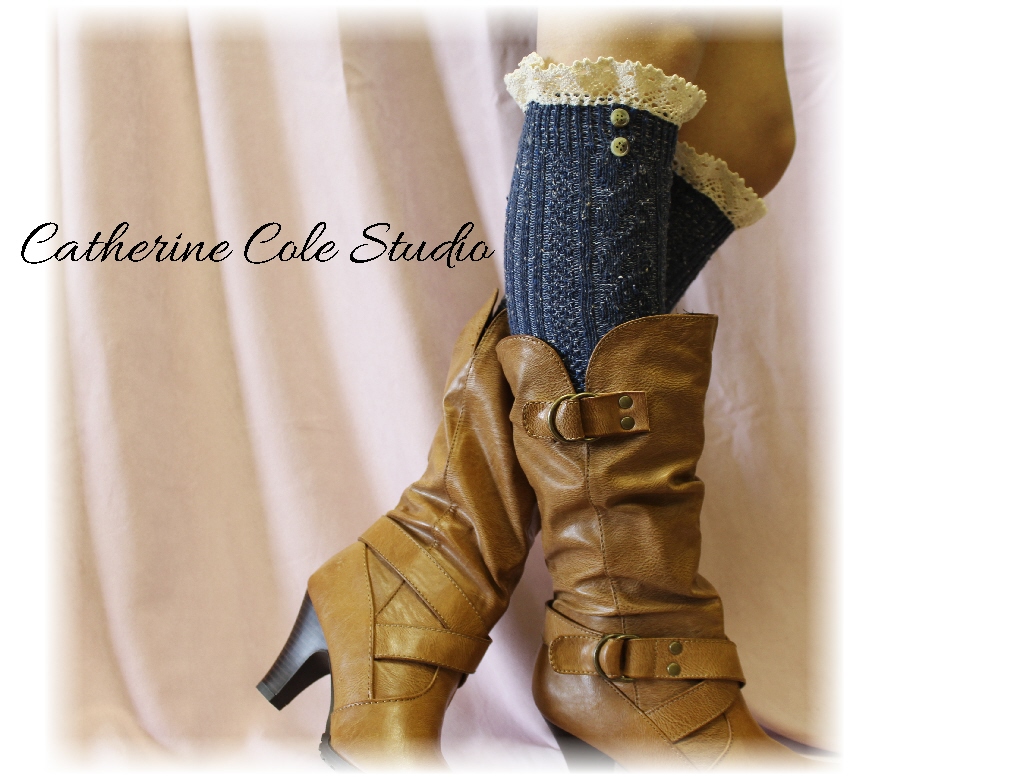 DENIM Nordic Lace Boot Sock -Something Special For Your Tall Boots